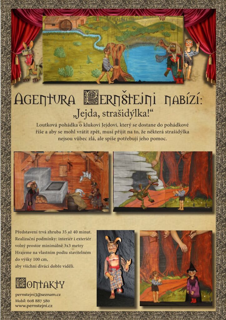 Jejda, strašidýlka - loutková pohádka - nabídkový leták
